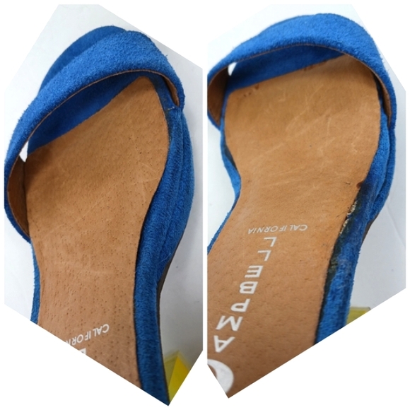 JEFFREY CAMPBELL Soiree Suede Straps Ombre Lucite Block Heel WornButNotW… - Picture 14 of 15